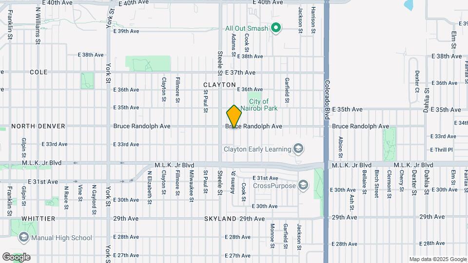 3349 Adams St Map and Location Details