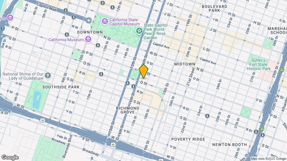 1619 Q St Map and Location Details