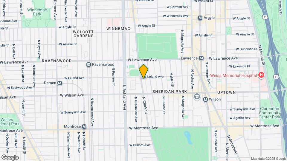 4647 N Clark St Map and Location Details