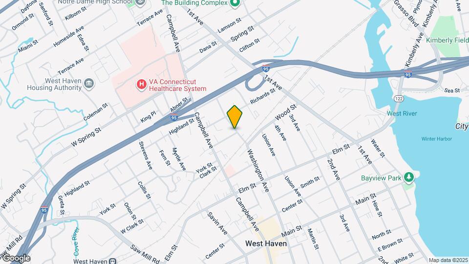 760 Washington Ave Map and Location Details