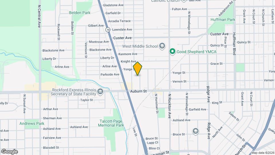 1614 Pauline Ave Map and Location Details