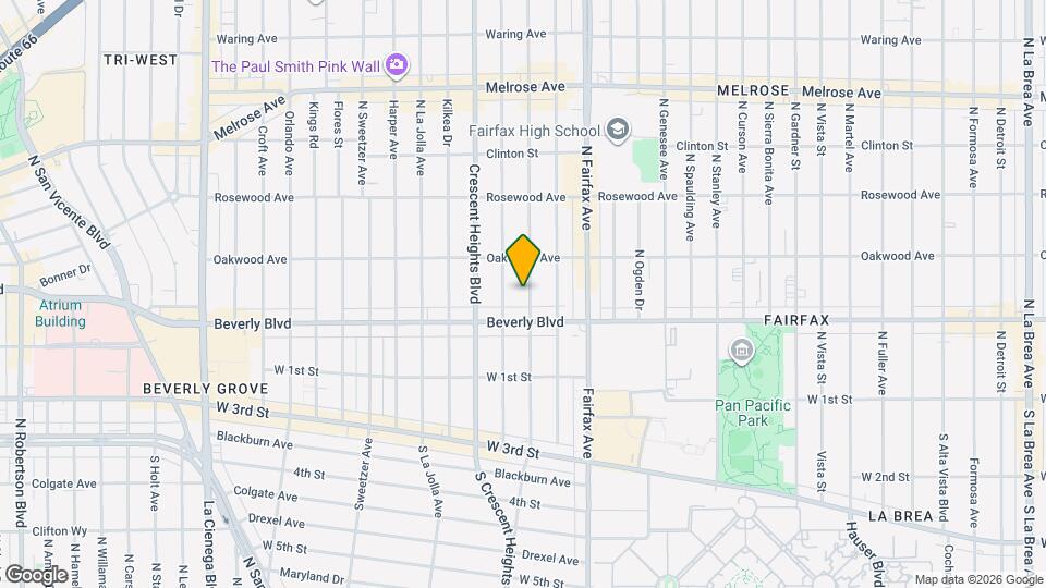 327 N Edinburgh Ave Map and Location Details