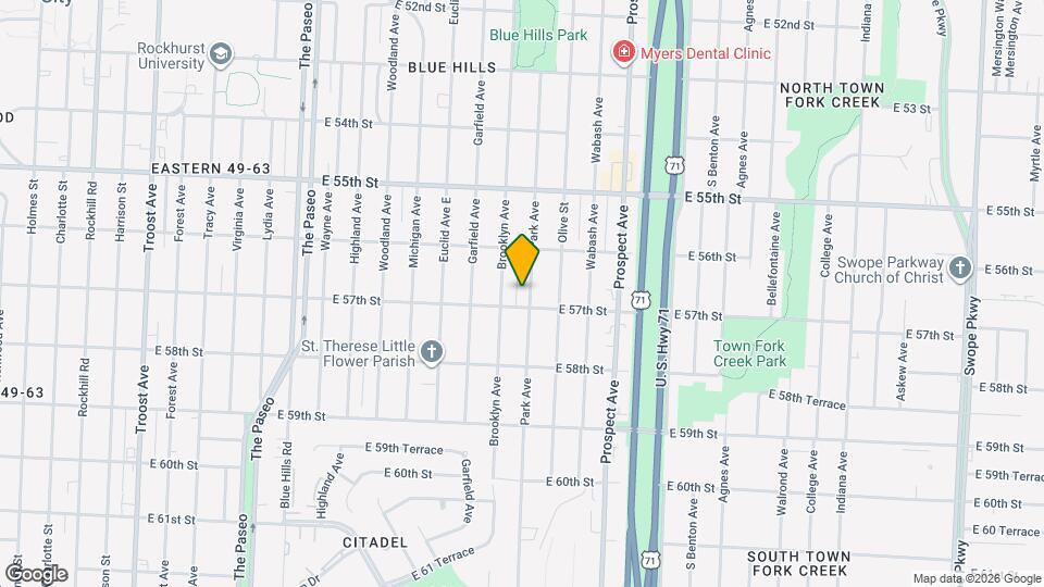 5626 Park Ave Map and Location Details