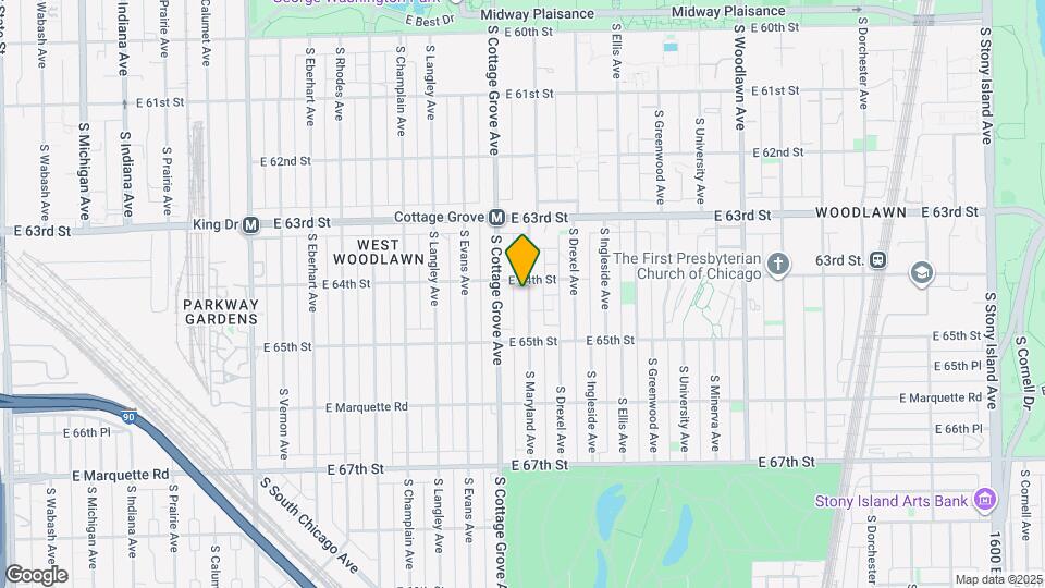 6408-6412 S Maryland Ave Map and Location Details