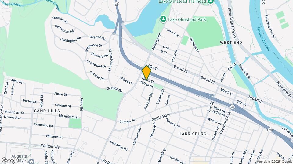 2165 1/2 Telfair St Map and Location Details