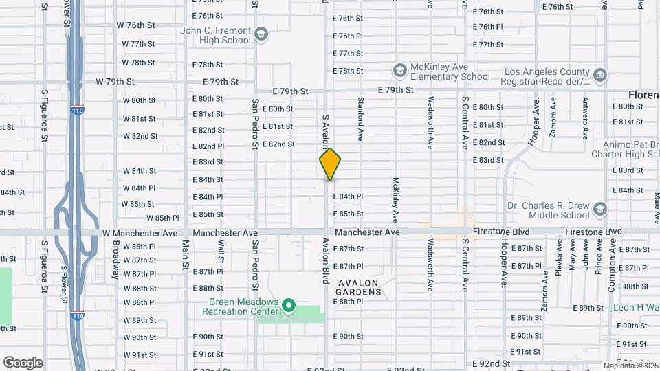 8408 Avalon Blvd Map and Location Details
