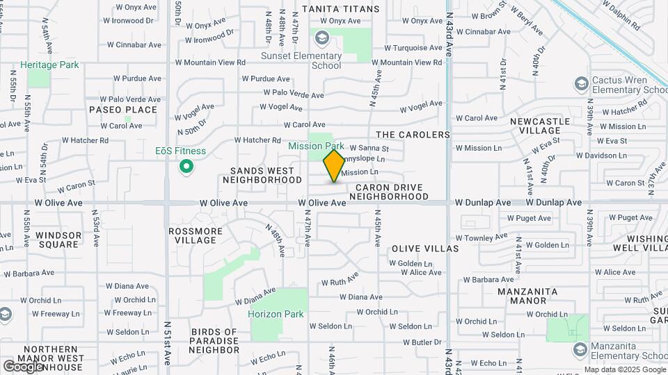 4623 W Eva St Map and Location Details