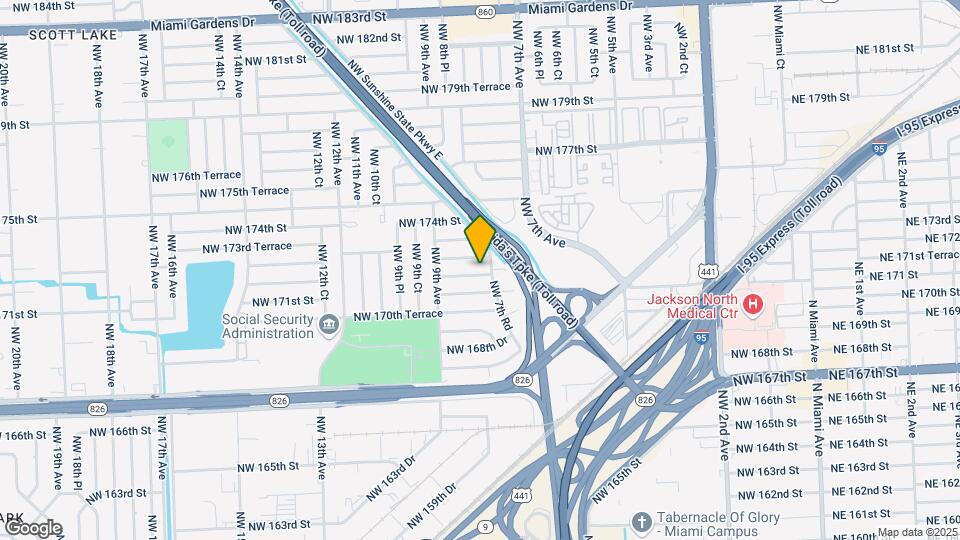 801 NW 171st Terrace Map and Location Details