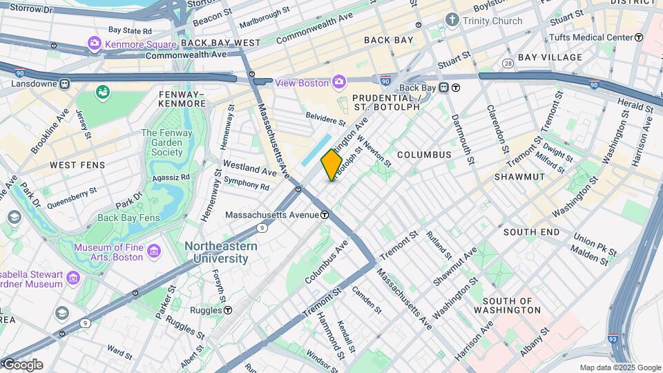 166 Saint Botolph St, Unit 3 Map and Location Details