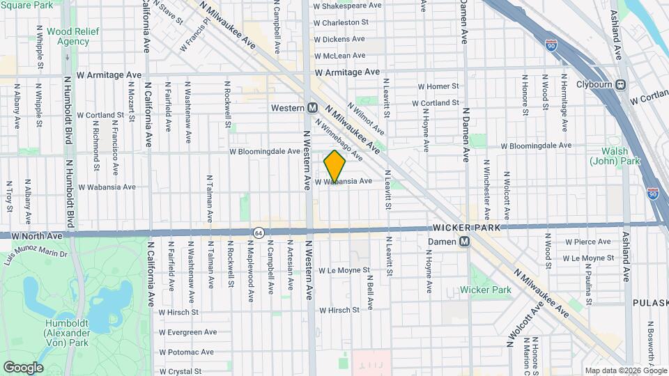 2319 W Wabansia Ave Map and Location Details