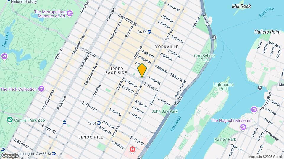341 E 79th St, Unit 5A Map and Location Details
