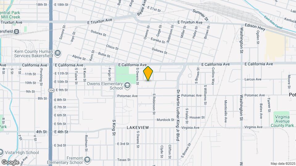 1203 E 10th St Map and Location Details