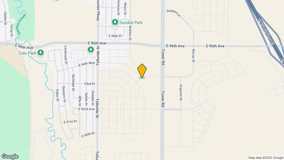 18338 E 93rd Pl Map and Location Details