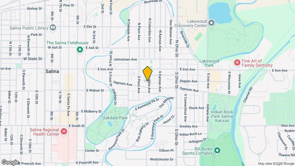 134 S Columbia Ave Map and Location Details