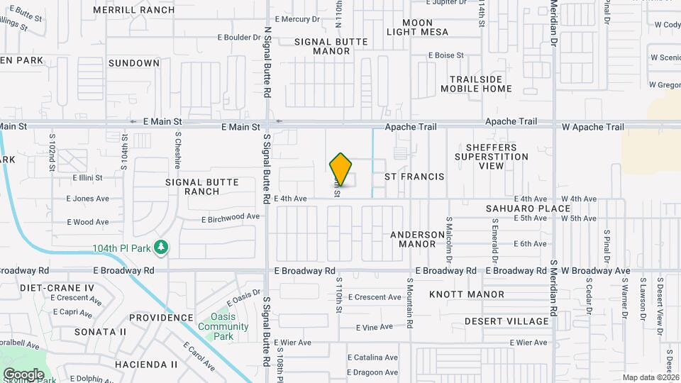 11009 E Aspen Ave Mapa y Detalles de la Ubicación