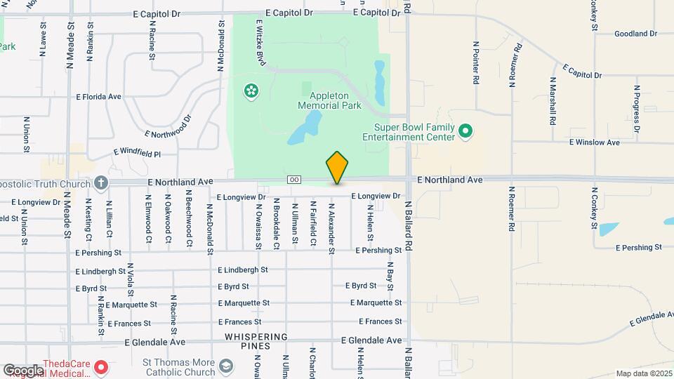 1606 E Longview Dr Map and Location Details