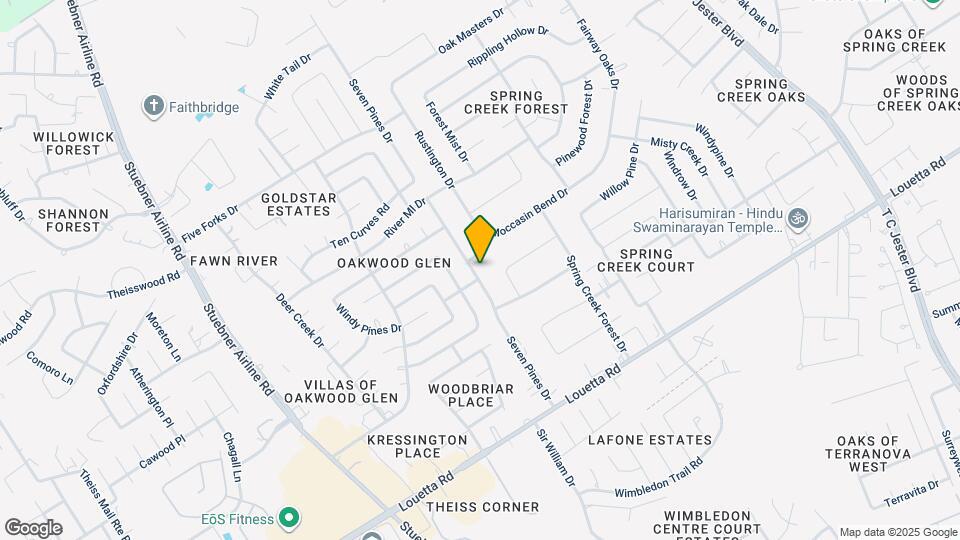 17206 Seven Pines Dr Map and Location Details