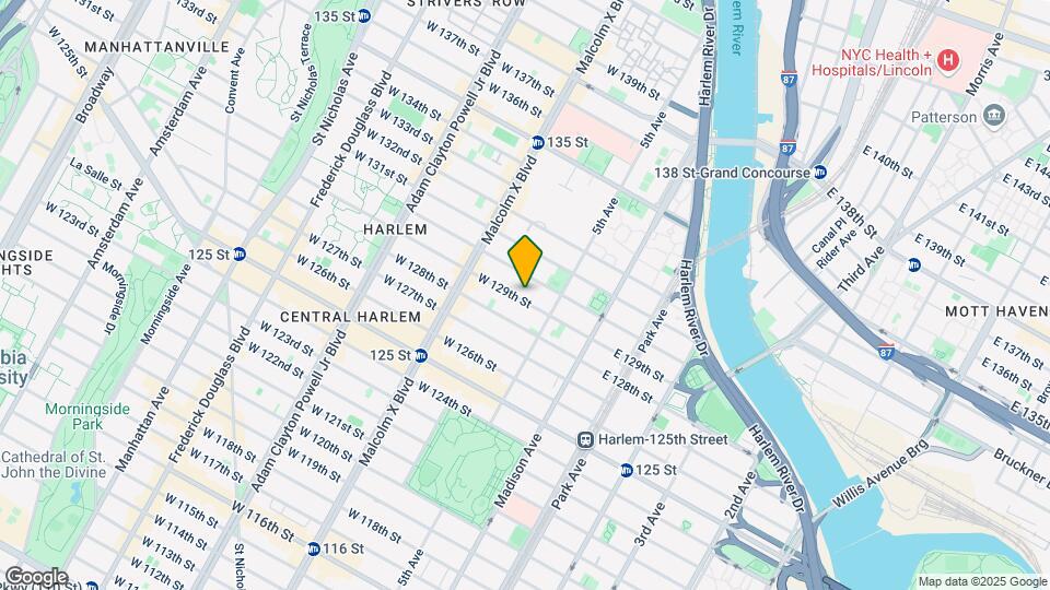 19 W 129th St Mapa y Detalles de la Ubicación