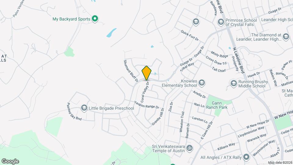 2709 Coral Valley Dr Map and Location Details