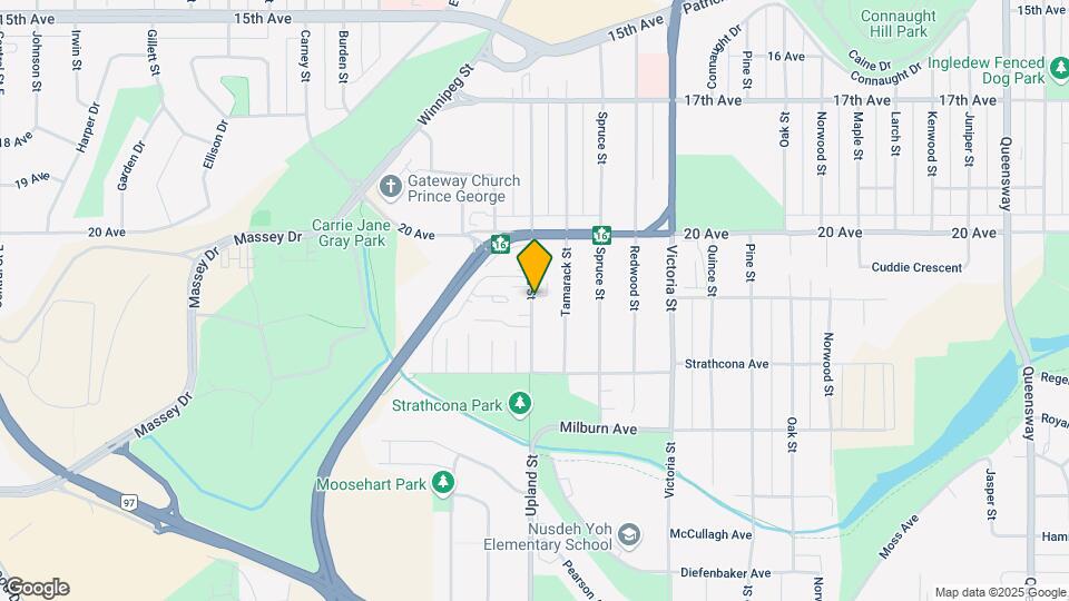 2142 Upland St Map and Location Details