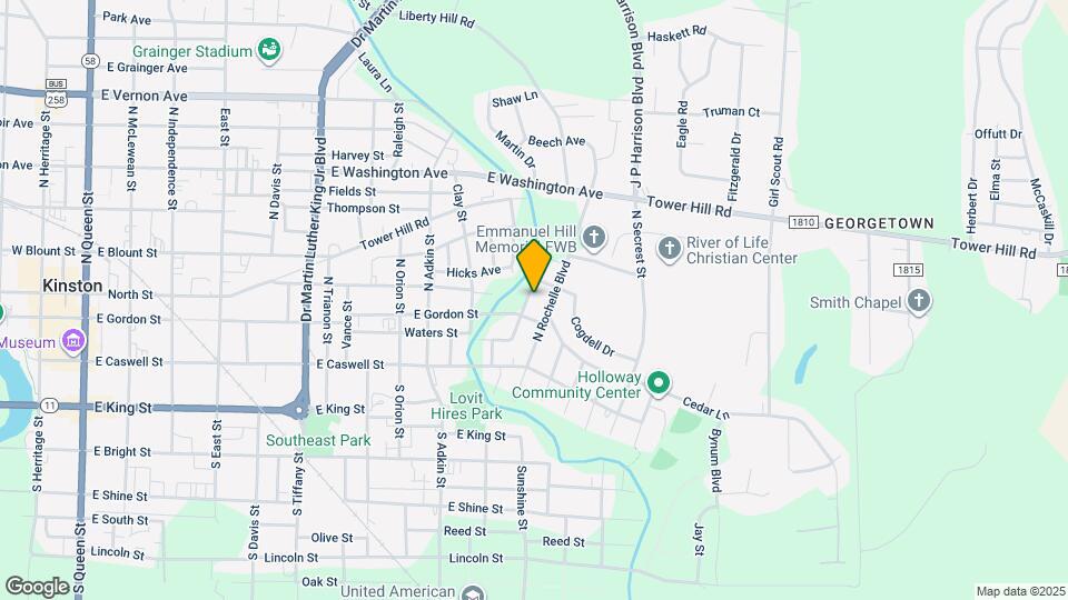 1207 Sycamore Rd Map and Location Details