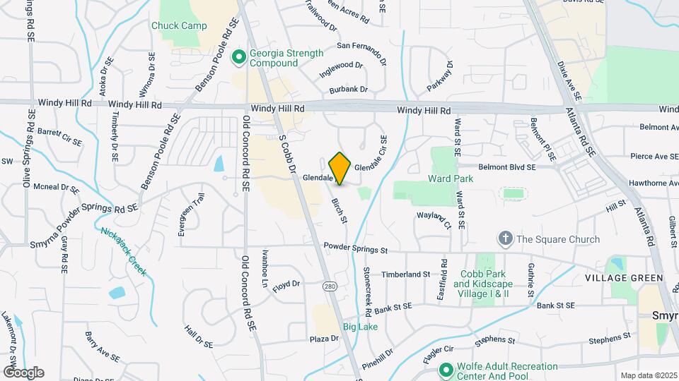 640 Glendale Pl Map and Location Details