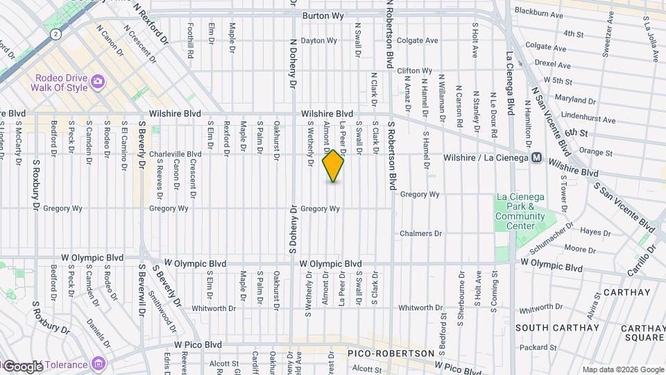 244 S Almont Dr Mapa y Detalles de la Ubicación