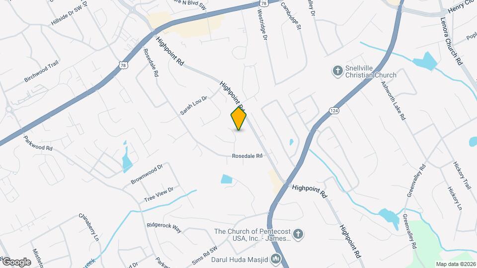 2442 Rosedale Creek Dr Mapa y Detalles de la Ubicación