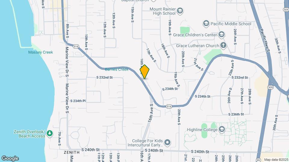 1610 Kent Des Moines Rd Map and Location Details