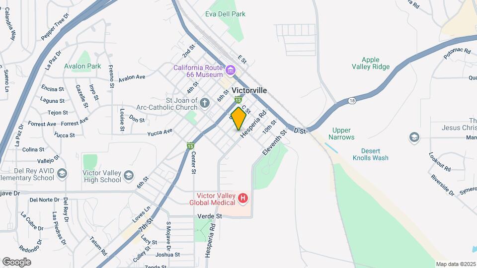 15530 Hesperia Rd, Unit C Map and Location Details