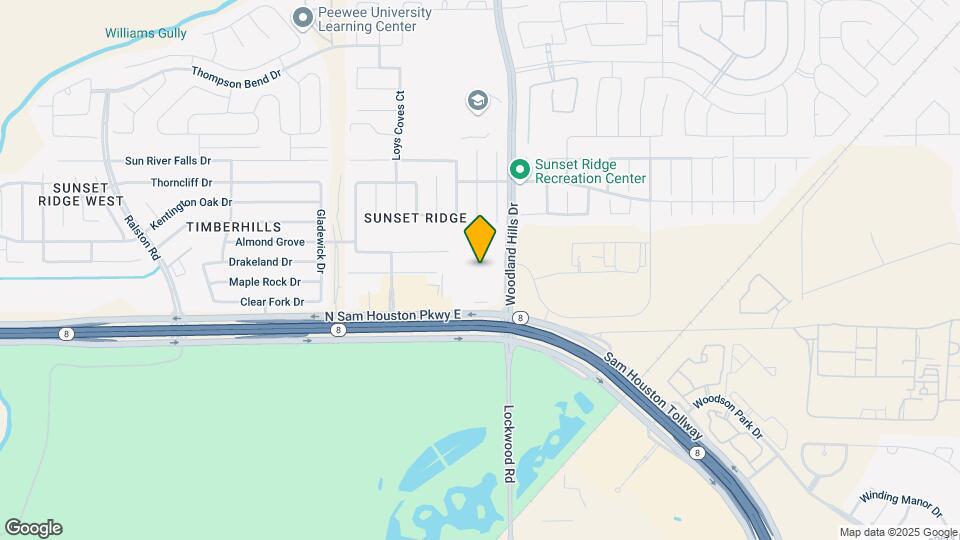 14807 Woodland Hills Dr Map and Location Details