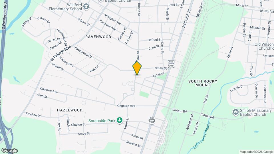 1831 Boone St Map and Location Details