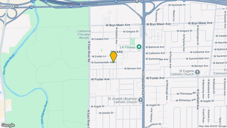 8611 W Summerdale Ave, Unit 1 Mapa y Detalles de la Ubicación