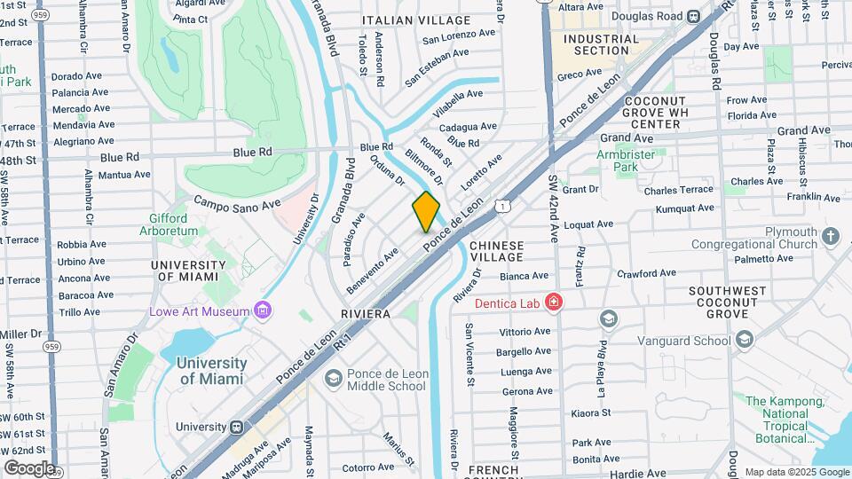 4807 Ponce de Leon Blvd Map and Location Details