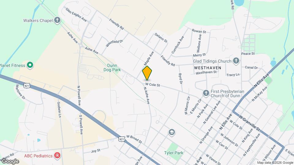 1422 W Cole St Map and Location Details