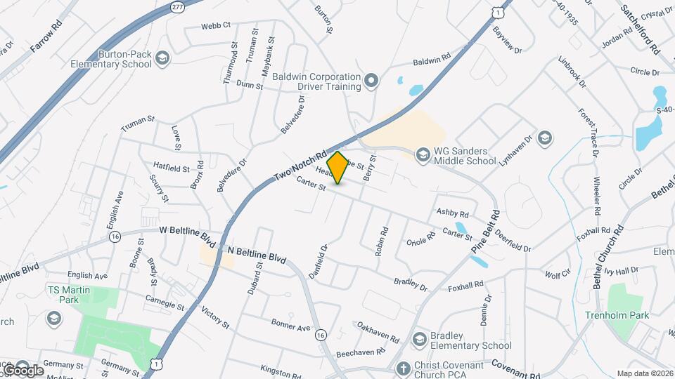 1232 Carter St Mapa y Detalles de la Ubicación