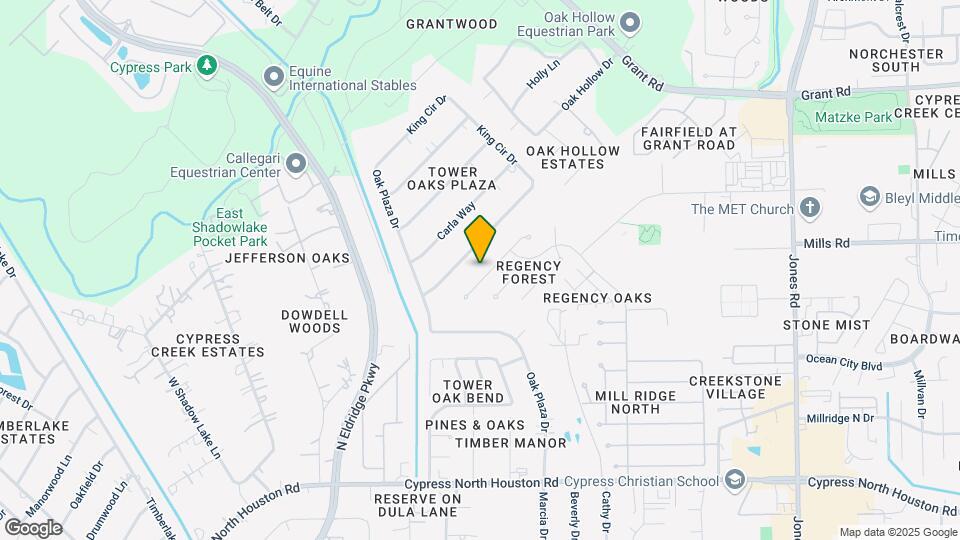 11806 Regency Forest Dr Map and Location Details