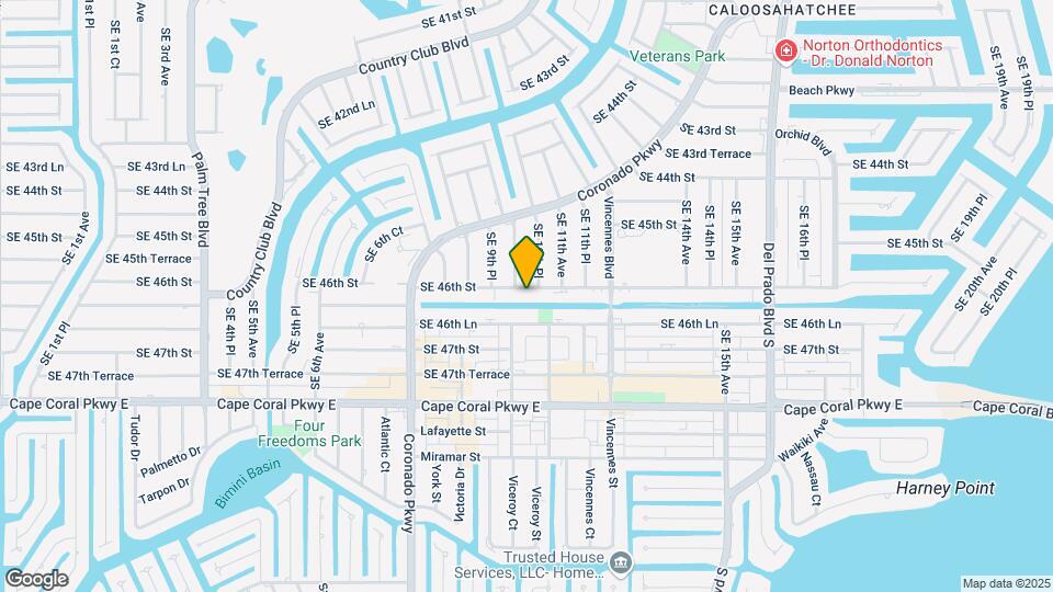 1006 SE 46th St Map and Location Details