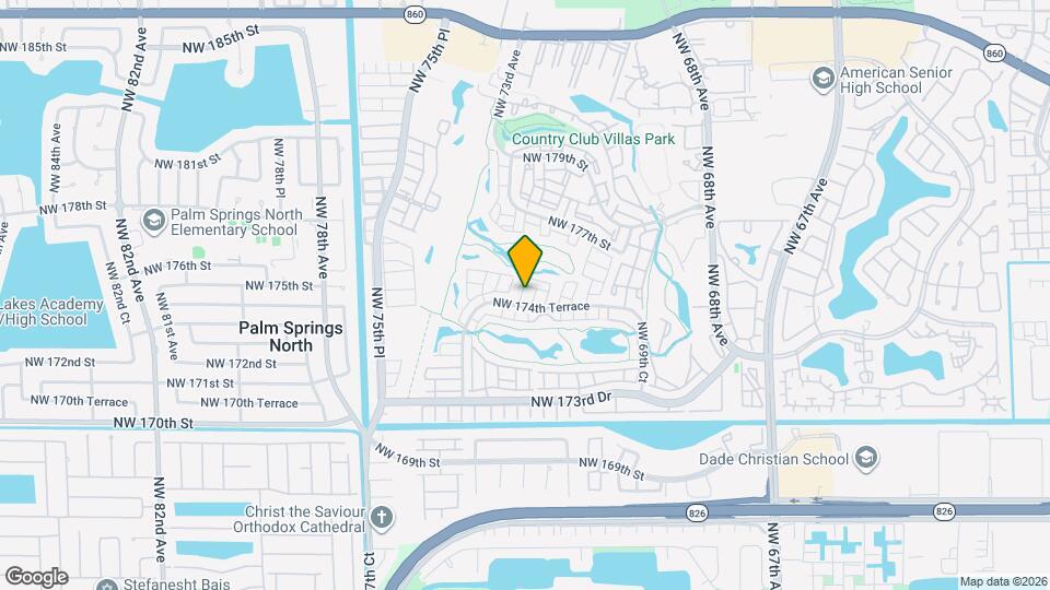 7271 NW 174th Terrace Map and Location Details