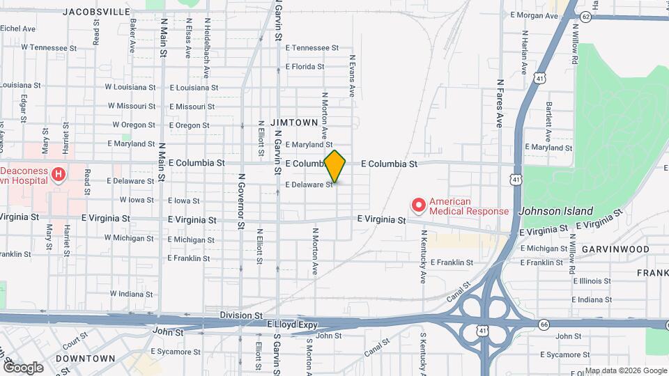 745 E Delaware St Map and Location Details