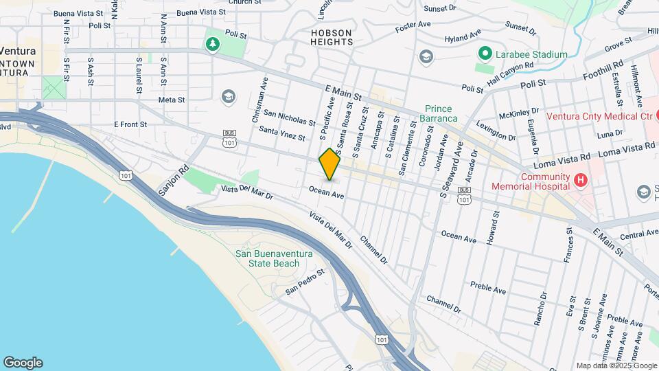 1857 E Ocean Ave Map and Location Details