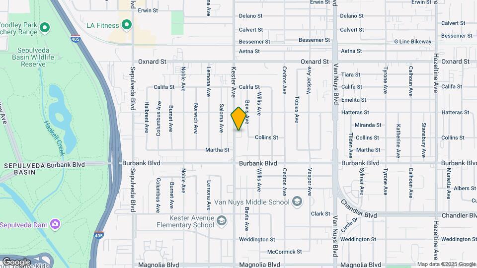 5706 Kester Ave Map and Location Details