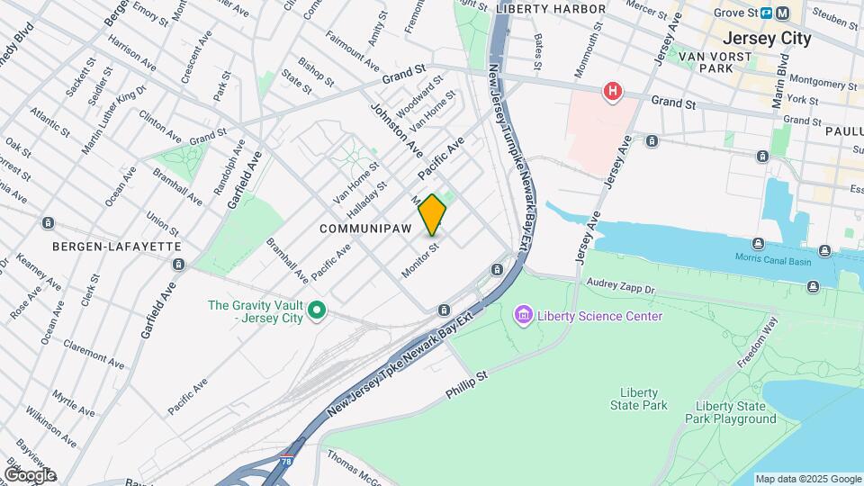 59 Monitor St Map and Location Details