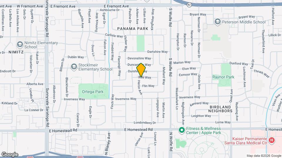 1548 Heron Ave Map and Location Details
