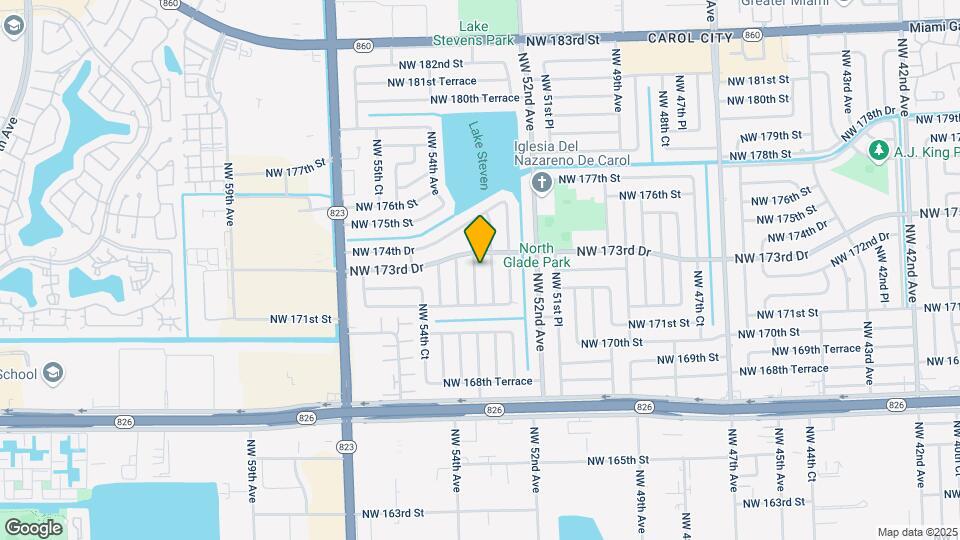 17301 NW 53rd Ct, Unit A Map and Location Details
