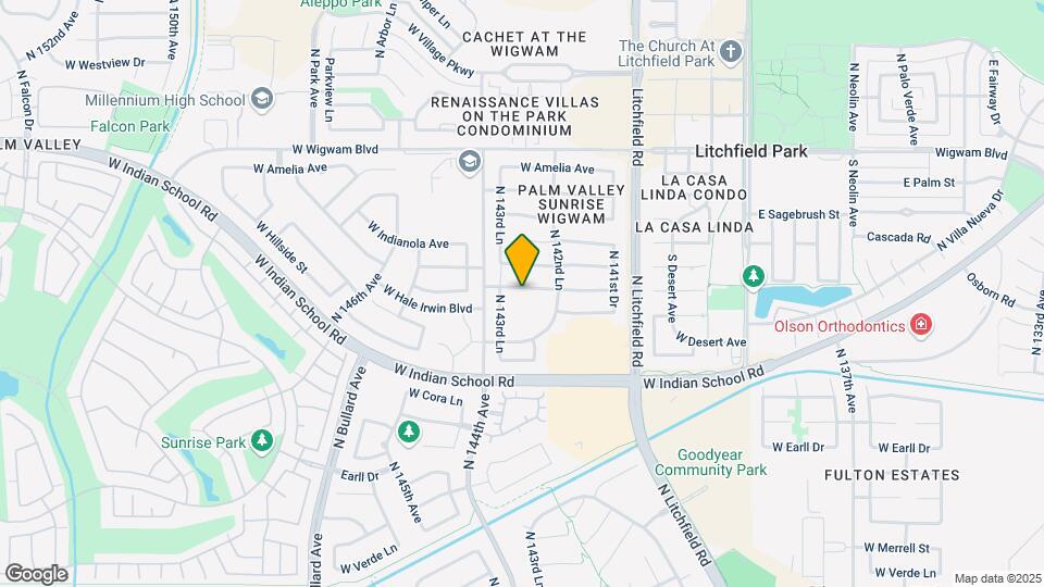 14325 W Weldon Ave Map and Location Details