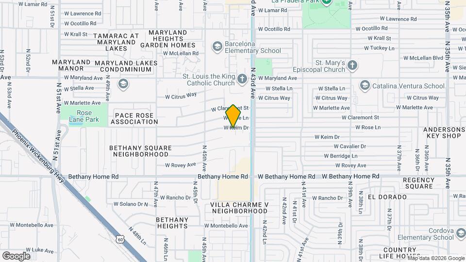 4337 W Keim Dr Map and Location Details