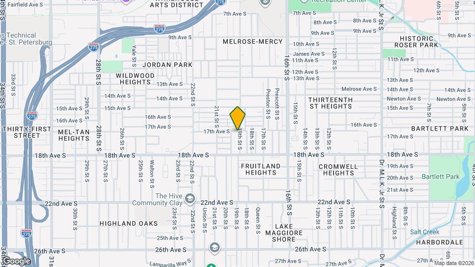 1709 19th St S Map and Location Details