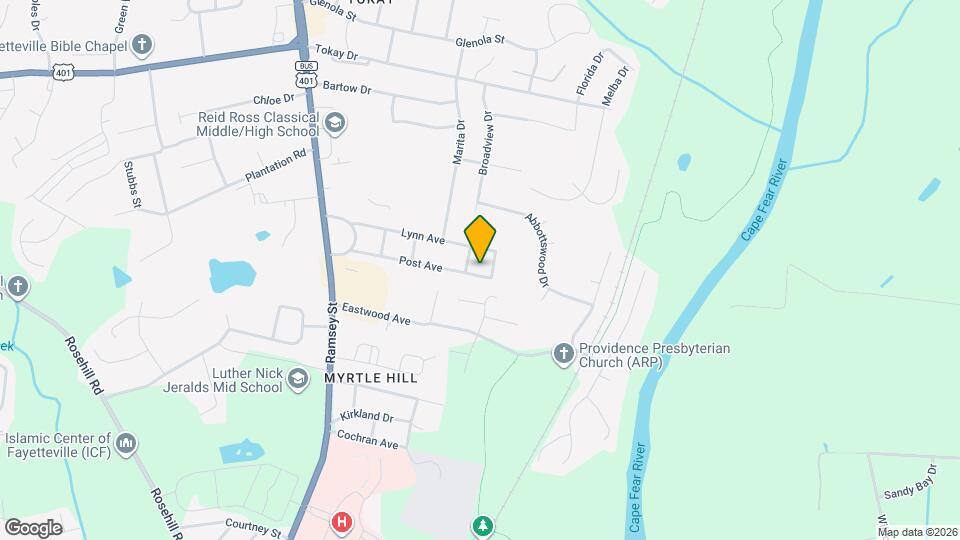 407 Post Ave Map and Location Details