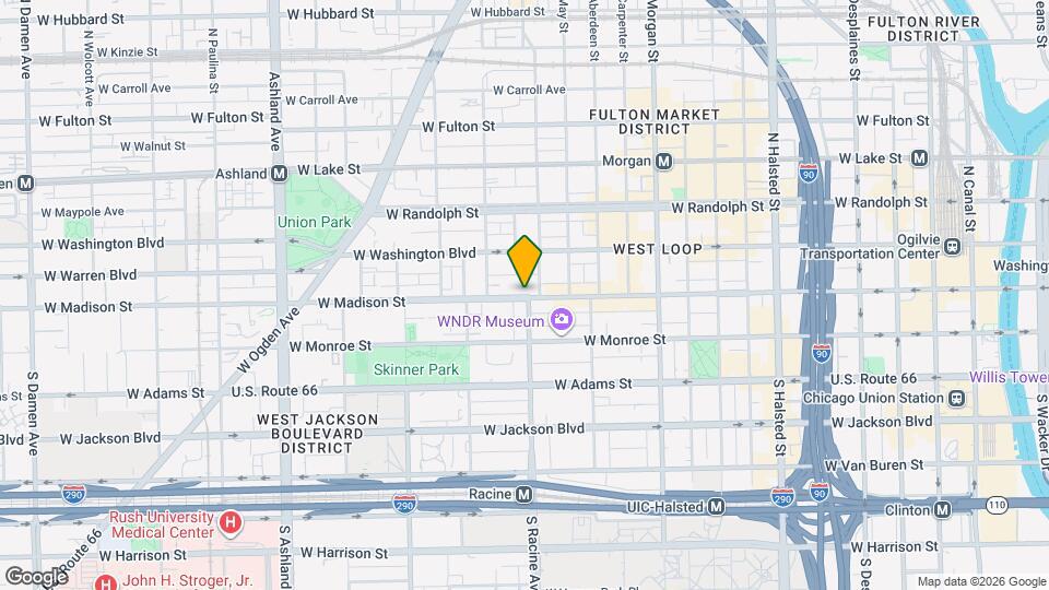 1172 W Madison St Map and Location Details